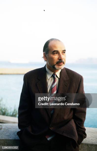 Moroccan writer Tahar Ben Jelloun, Palermo, Italy, 17th November 1992.
