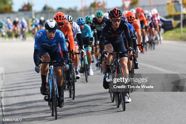 Albert Torres Barcelo of Spain and Movistar Team / Salvatore Puccio of Italy and Team INEOS Grenadiers / Kamil Gradek of Poland and CCC Team / during...