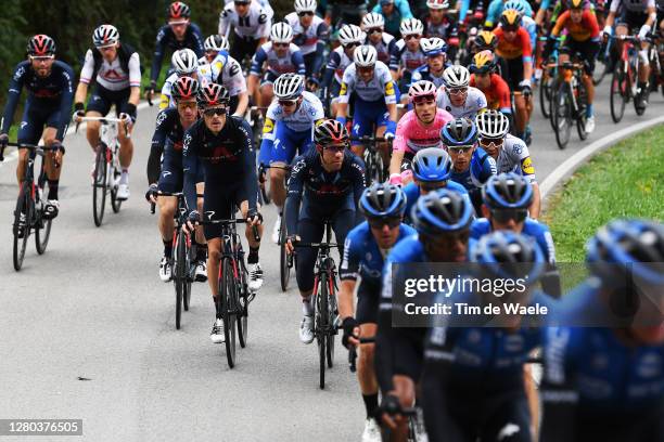 Filippo Ganna of Italy and Team INEOS Grenadiers / Ben Swift of The United Kingdom and Team INEOS Grenadiers / Salvatore Puccio of Italy and Team...