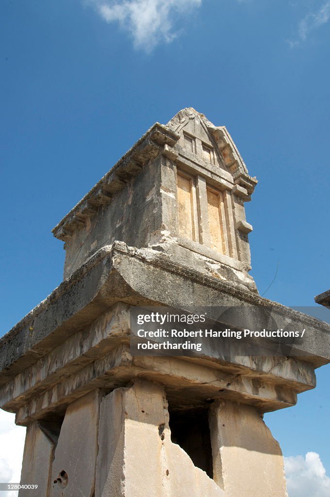 The Harpy Monument, a sarcophagus at the Lycian site of Xanthos, UNESCO World Heritage Site, Antalya Province, Anatolia, Turkey, Asia Minor, Eurasia