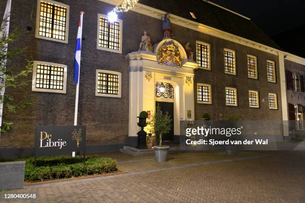 Closed three Michelin star restaurant Librije in the city center of Zwolle during the weekly shopping evening after the Dutch government announced...