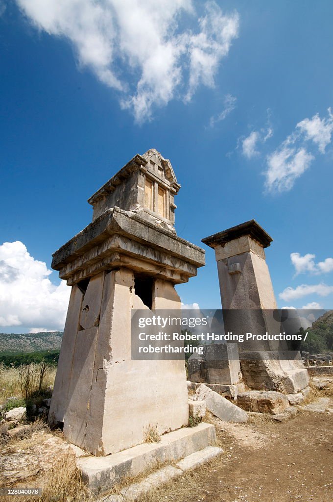 The Harpy Monument, a sarcophagus at the Lycian site of Xanthos, UNESCO World Heritage Site, Antalya Province, Anatolia, Turkey, Asia Minor, Eurasia