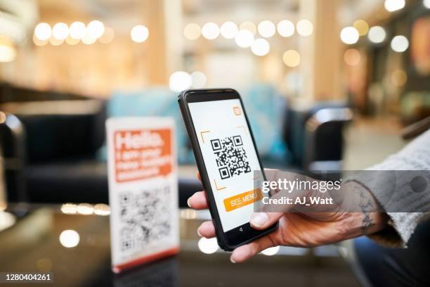 cashloze digitale portemonnee betaling - qr code stockfoto's en -beelden