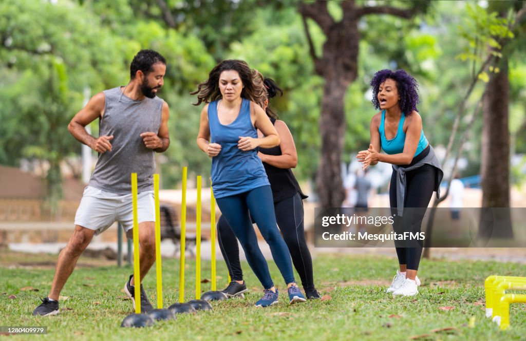 Functional training outdoors