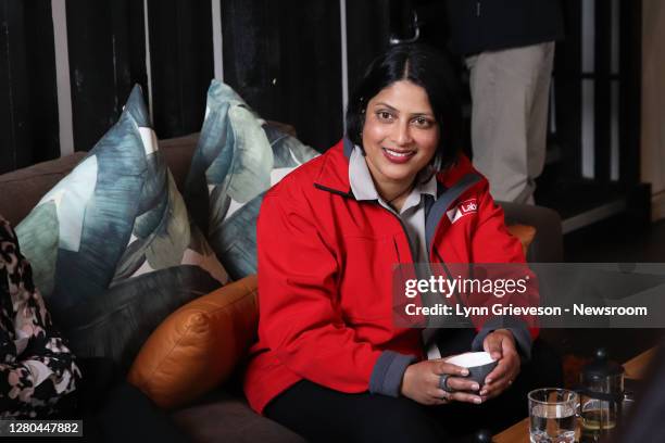 Labour Party list candidate Priyanca Radhakrishnan in an Onehunga Cafe to meet the team from Everybody Eats on 16 October 2020. Voters head to the...