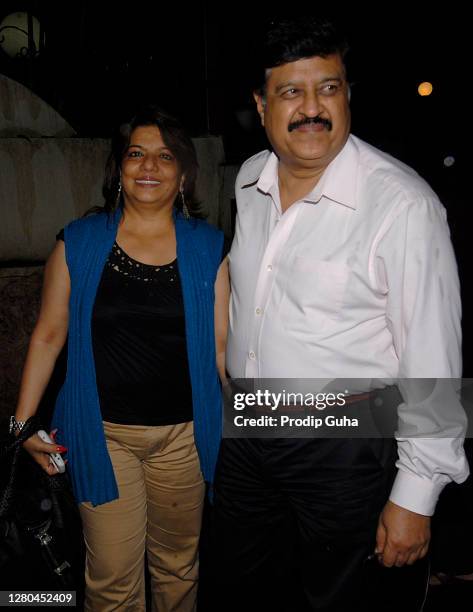 AUGUSt 11: Madhu Chopra and Ashok Chopra attend the special screaning of Film "Peepli live' on August 11, 2010 in Mumbai, India