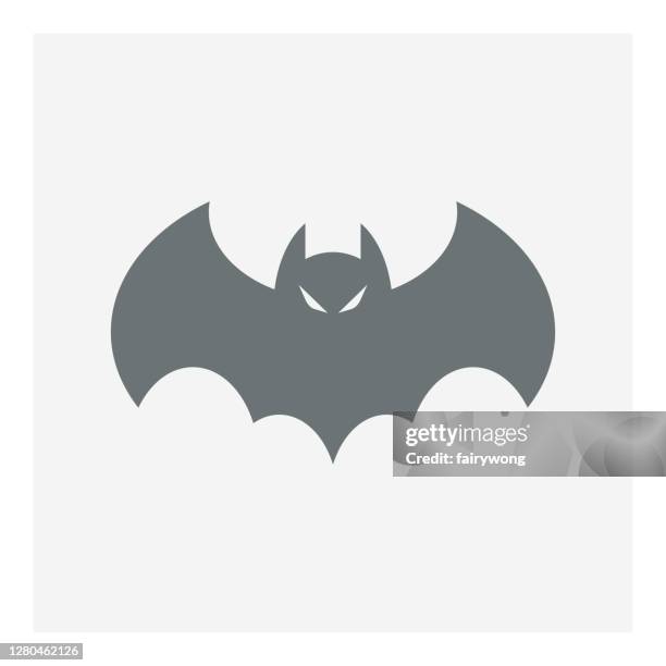 bat icon - spider bite stock illustrations