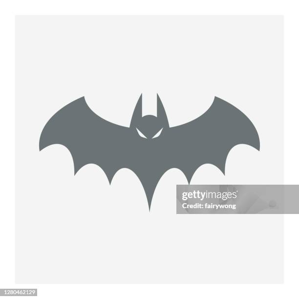 bat icon - spider bite stock illustrations