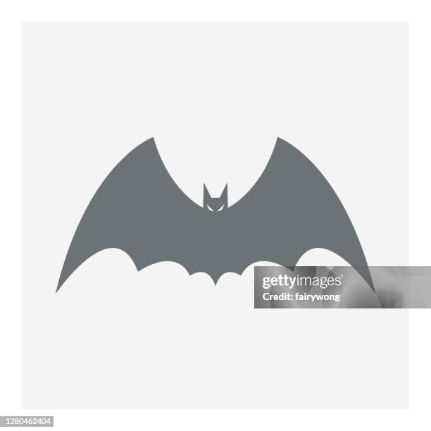 bat icon - spider bite stock illustrations