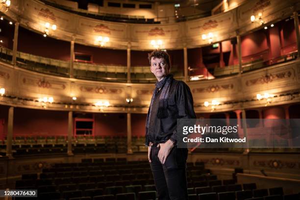 Artistic Director Tom Morris, poses for a portrait wearing a face mask at the Bristol Old Vic theatre on October 15, 2020 in Bristol, England. The...