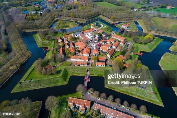 europe, nederlands, bourtange - fortress concept stock pictures, royalty-free photos & images