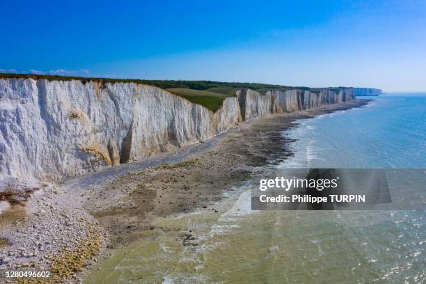 france, hauts de france, somme. somme baie. ault - baie de somme stock pictures, royalty-free photos & images