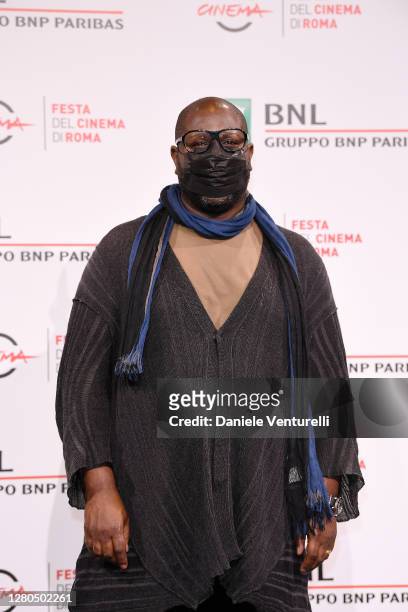 Director Steve McQueen attends the photocall of the movie "Small Axe - Ep. Red White and Blue" during the 15th Rome Film Festival on October 16, 2020...