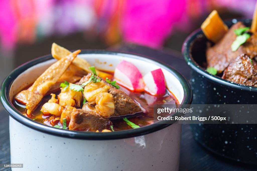 Close-up of food in bowl on table