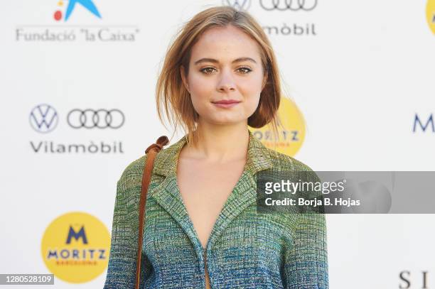 South African actress Athena Strates during presentation of 'Cosmética del Enemigo' film at Sitges Film Festival on October 16, 2020 in Sitges, Spain.