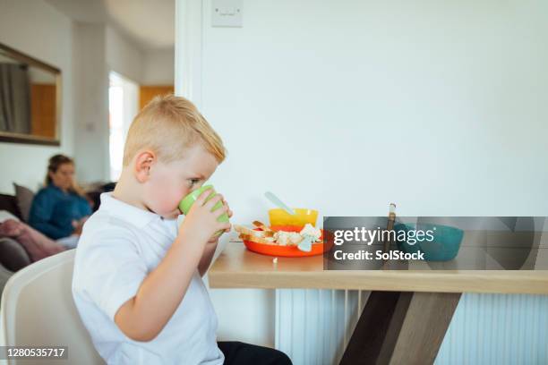 breakfast with a smile - school meal stock pictures, royalty-free photos & images