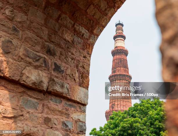 low angle view of historical building against sky, delhi, india - historic building stock pictures, royalty-free photos & images