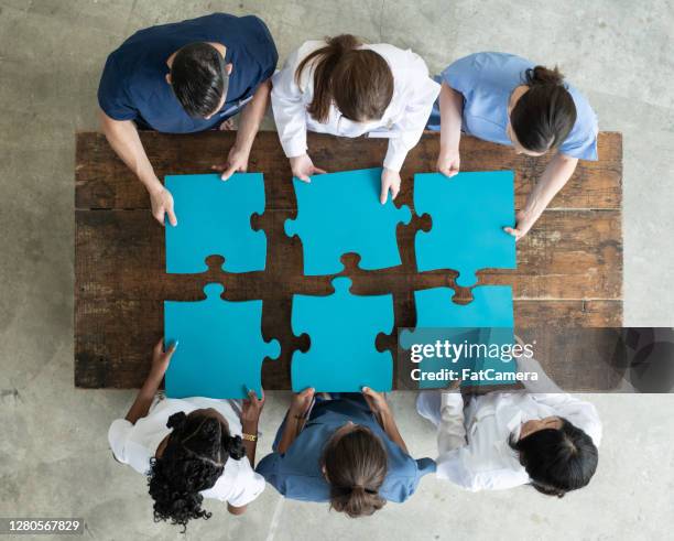 457 6 Puzzle Pieces Stock Photos, High-Res Pictures, and Images