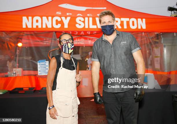 Chef Curtis Stone and Chef Nancy Silverton at The Resy Drive Thru. LA's top chefs and restaurants took part on October 15, 2020 in the first-ever The...