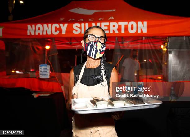 Chef Nancy Silverton photographed during The Resy Drive Thru. LA's top chefs and restaurants took part on October 15, 2020 in the first-ever The Resy...