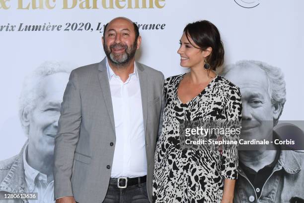 Kad Merad and Emmanuelle Cosso attend the tribute to the brothers Jean-Pierre Dardenne and Luc Dardenne at the 12th Film Festival Lumiere In Lyon on...