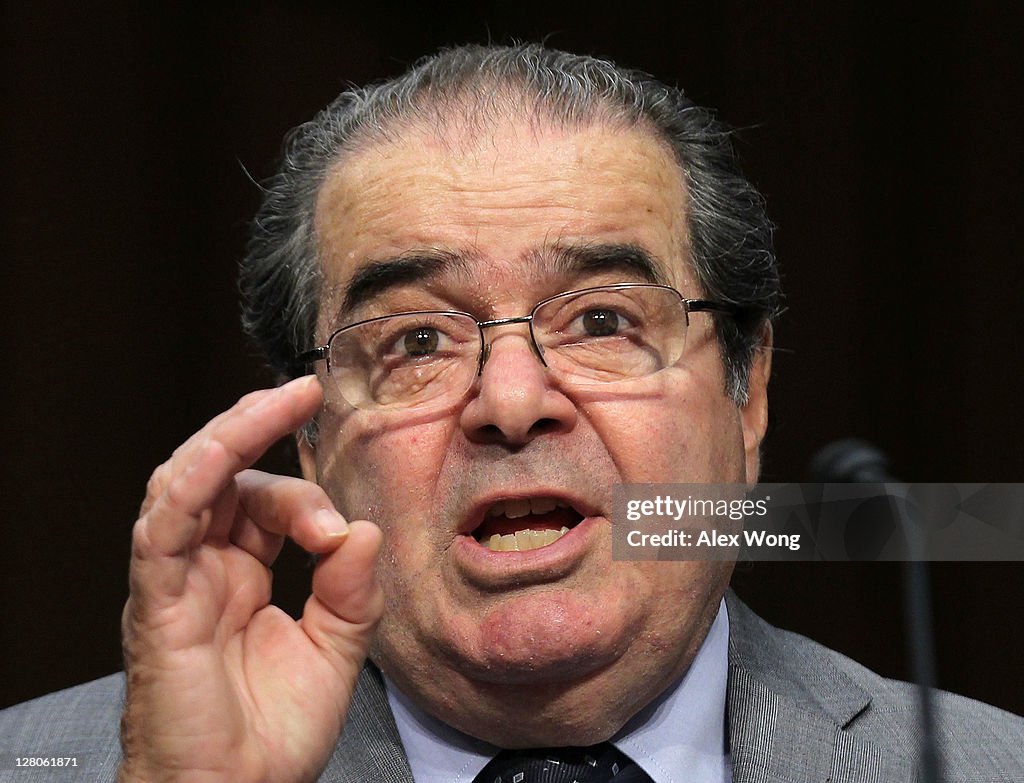 Supreme Court Justices Scalia And Breyer Testify Before Senate Judiciary Cmte