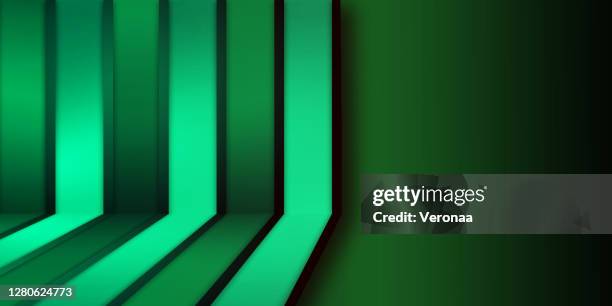 abstract green gradient corporate futuristic technology background with vertical and diagonal lines. - empty plate stock illustrations
