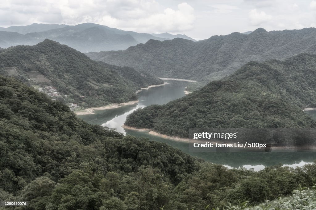 Scenic view of mountains against sky,Taiwan