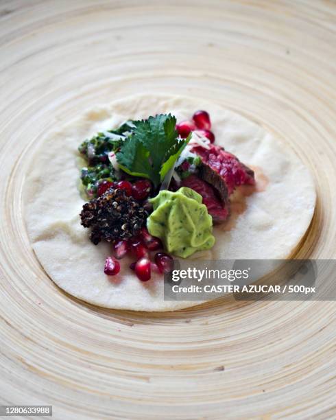 close-up of food in plate on table,london,united kingdom,uk - azucar stock pictures, royalty-free photos & images