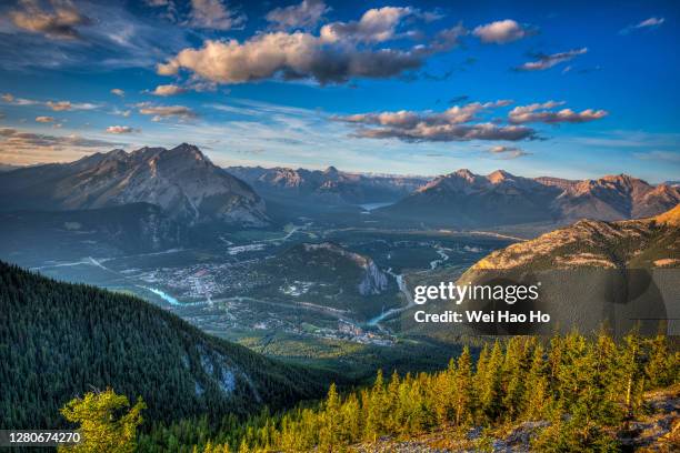 Banff Sunset Ranches Town Of Banff Photos and Premium High Res Pictures - Getty Images