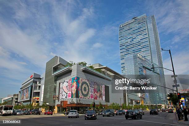 la live campus with espn zone, nokia theatre, club nokia and conga room, los angeles, california, usa, may 2010 - music from the motor city stock pictures, royalty-free photos & images