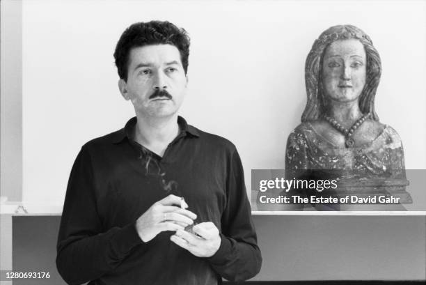 French author and filmmaker Alain Robbe-Grillet poses for a portrait in September, 1964 in New York City, New York. Alain Robbe Grillet's most...