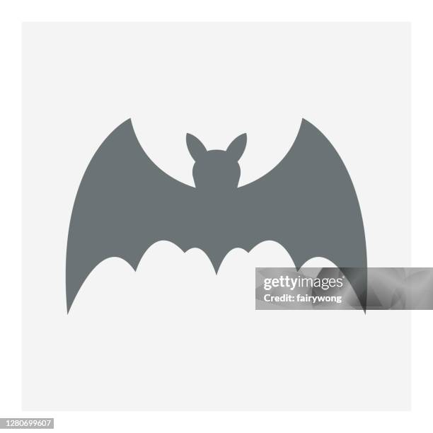 bat icon - spider bite stock illustrations