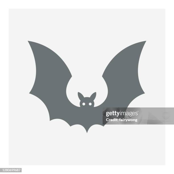 bat icon - spider bite stock illustrations