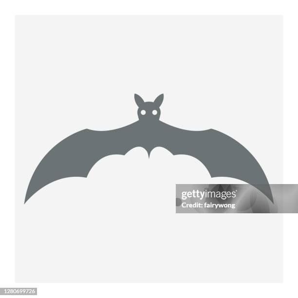 bat icon - spider bite stock illustrations