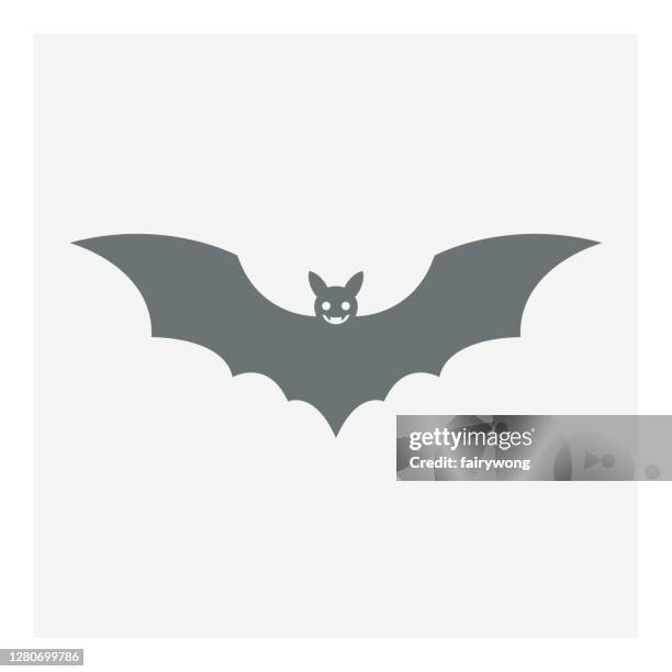 bat icon - spider bite stock illustrations