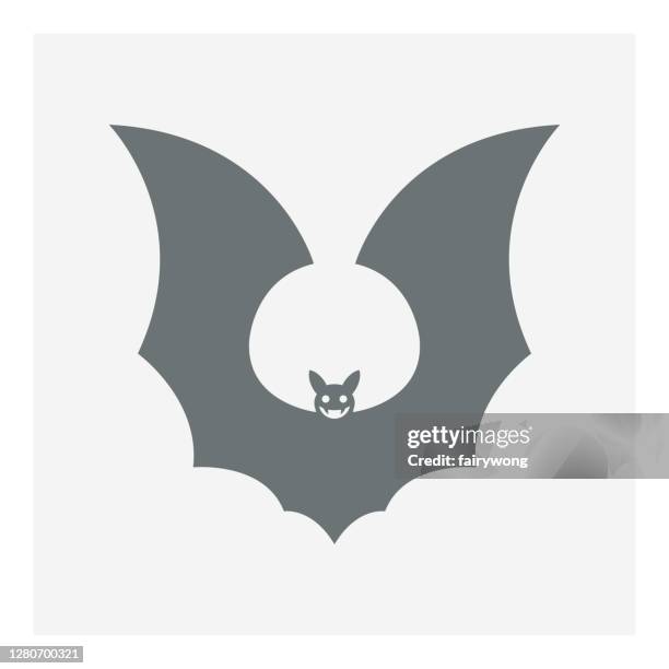 bat icon - spider bite stock illustrations