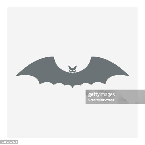 bat icon - spider bite stock illustrations