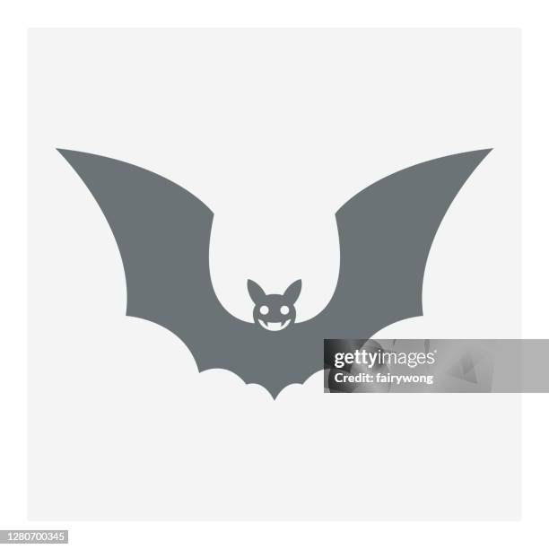 bat icon - spider bite stock illustrations