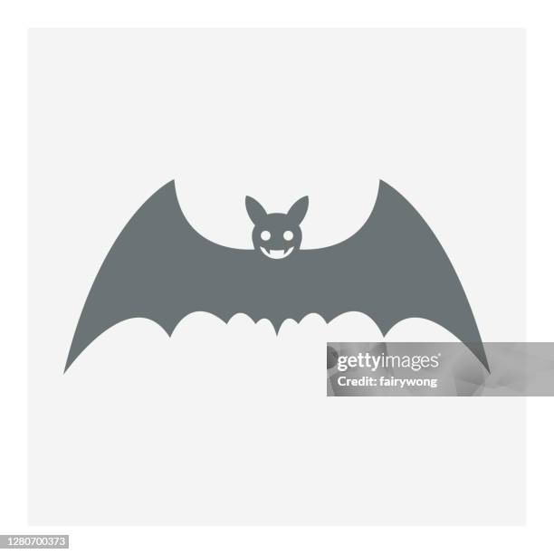 bat icon - spider bite stock illustrations
