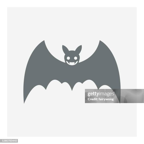 bat icon - spider bite stock illustrations