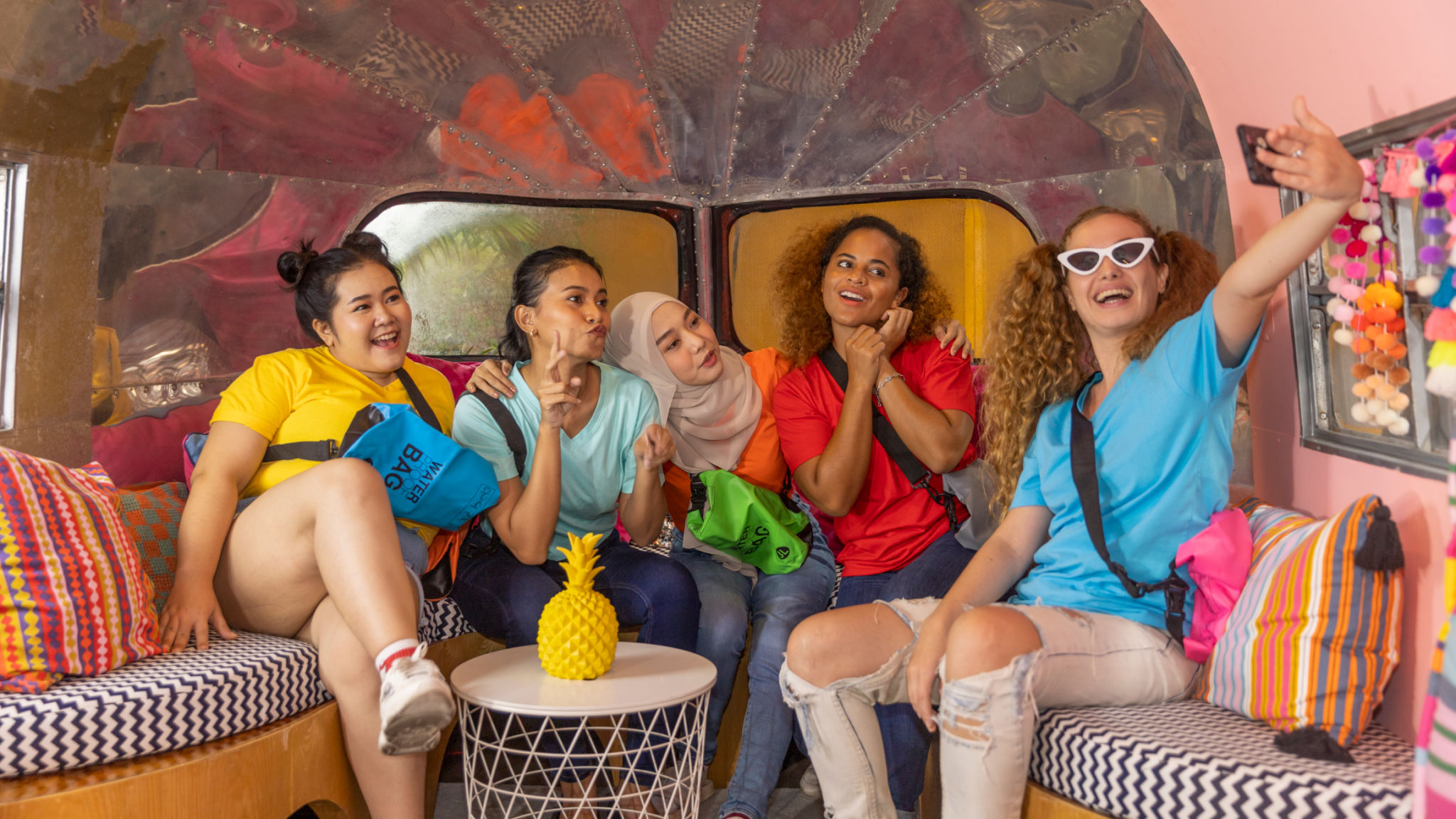 comfortable shuttle ride