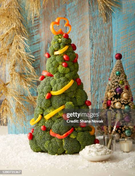 holiday broccoli tree - body issue celebration party stock pictures, royalty-free photos & images