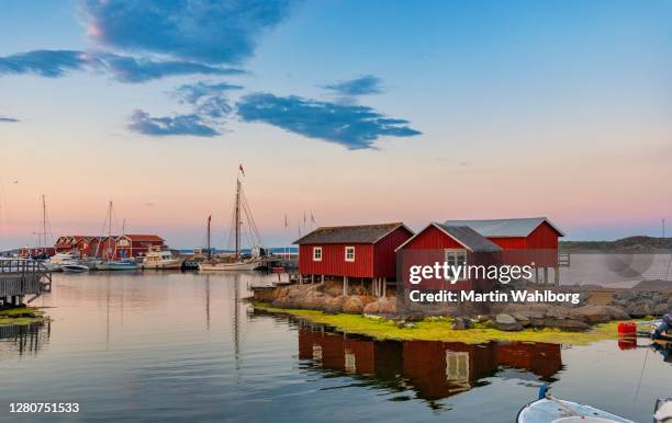 sunset at island of knippla in gothenburg - gothenburg stock pictures, royalty-free photos & images