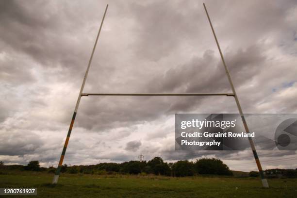 welsh rugby - goal post ストックフォトと画像