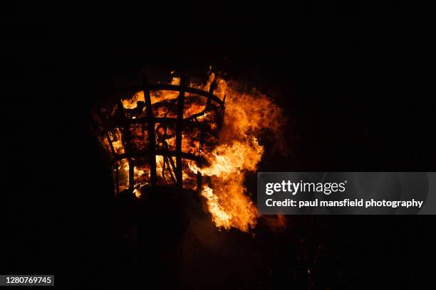 flame from hastings beacon - igniting stock pictures, royalty-free photos & images