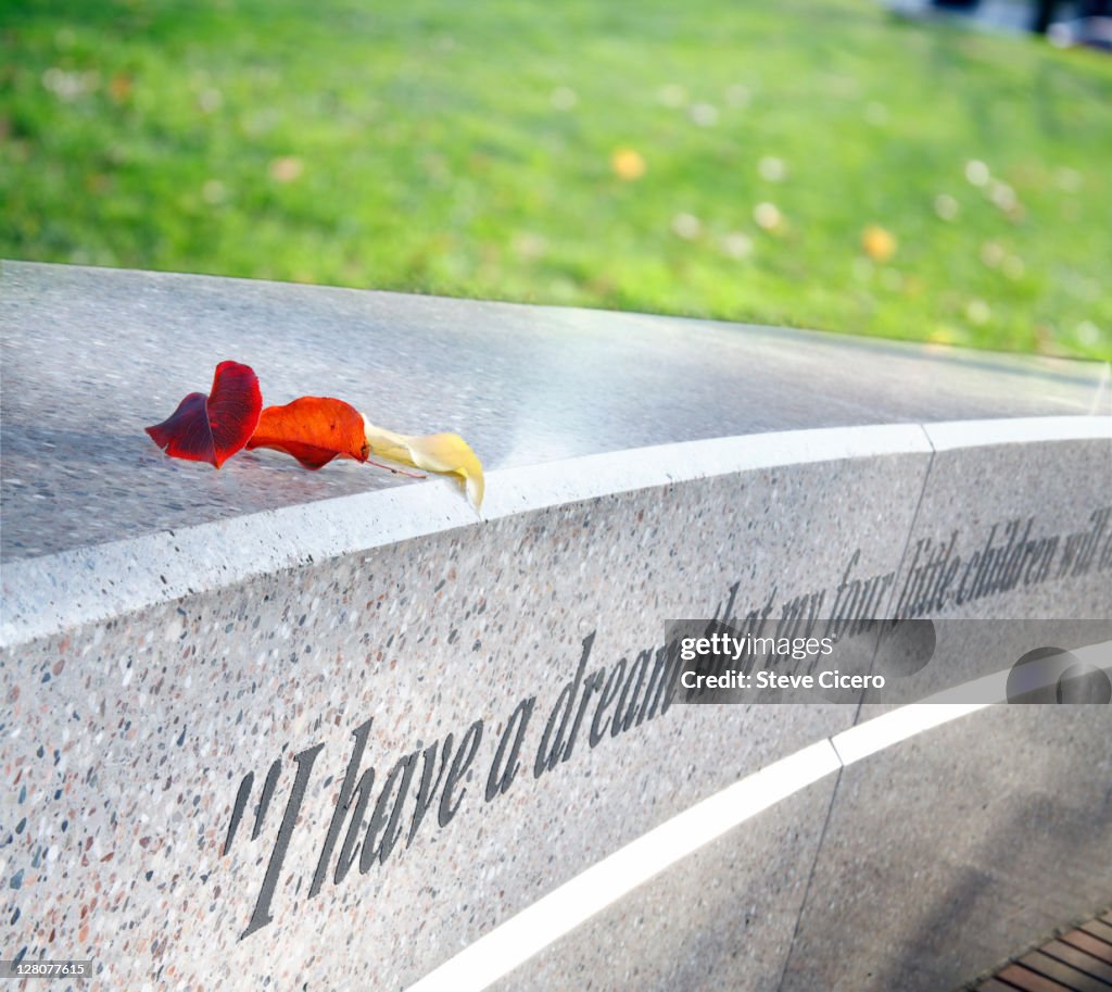 Martin Luther King Jr. quotation on memorial, Washington D.C.