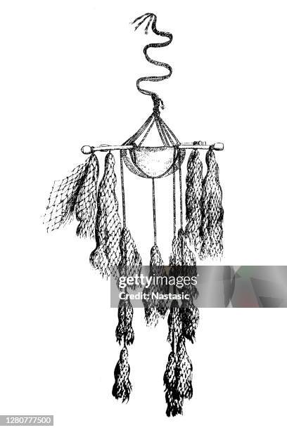 fishing nets - fish net stock illustrations