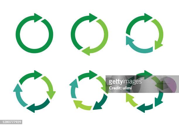 arrows - recycling symbol stock illustrations