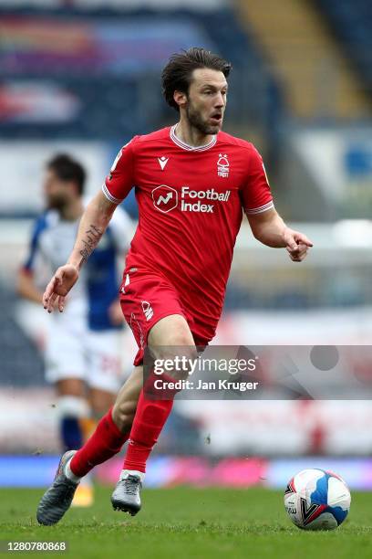 Harry Arter of Nottingham Forest during the Sky Bet Championship match between Blackburn Rovers and Nottingham Forest at Ewood Park on October 17,...